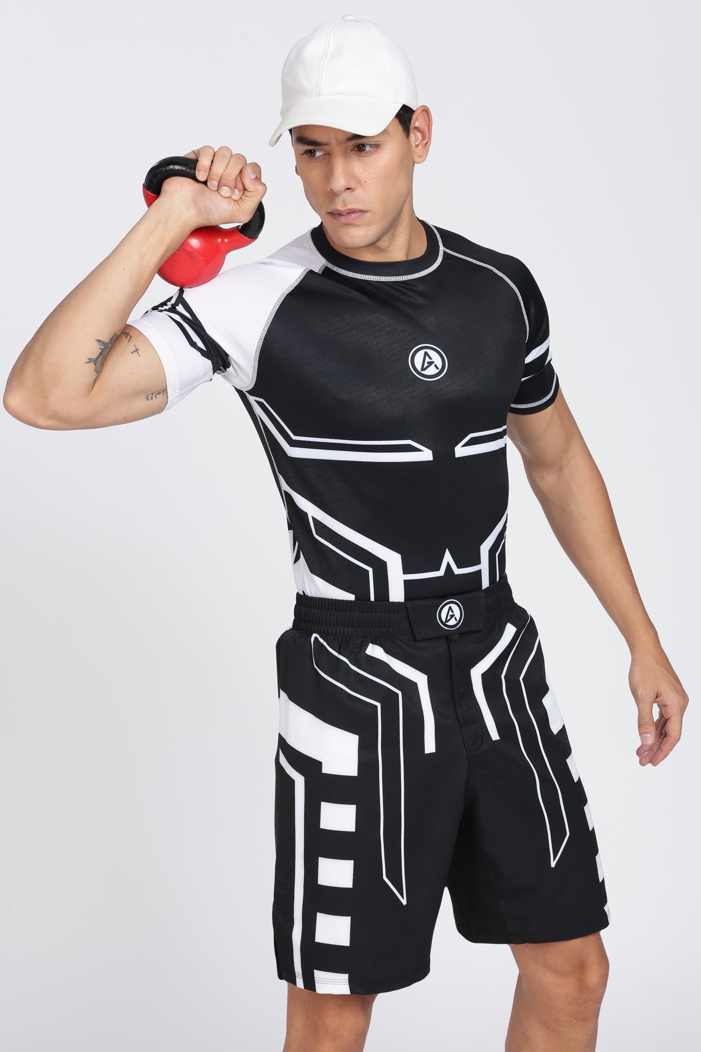 RageLine White Shorts